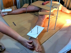 Любители, Садо мазо, Большой член, Семяизвержение, Ноги, Женское доминирование, Ласковые ручки