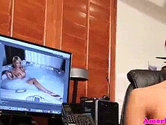 アジア人, レディボーイ, オナニー, シーメール, 一人