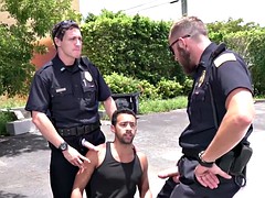 Arschlecken, Schwul, Polizei, Flotter dreier