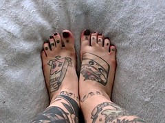 Tattooed Cam Girl Feet