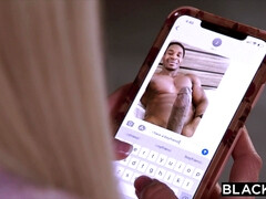 Rubia, Mamada, Engañando, Polla, Estilo perrito, Interracial, Montar, Chorro