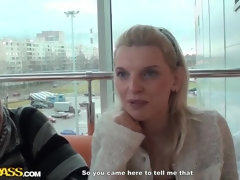 Anal, Blonde, Faciale, Talons, Argent, Public, Tatouage, Plan cul à trois