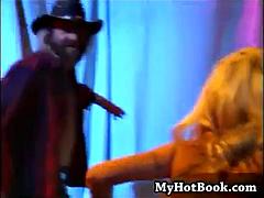 Chica, Tetas grandes, Negro, Rubia, Mamada, Ébano, Interracial, Tetas