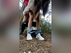 Enthousiasteling, Grote lul, Pijpbeurt, Bruinharig, Classisch, Nudist, Buiten, Webcamera