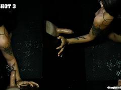 Verga grande, Mamada, Morena, Corridas, Corridas faciales, Pajear, Sexo duro, Perforación
