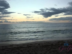 Leie, Arsch, Strand, Blondine, Kleid, Muschi, Rasiert, Titten