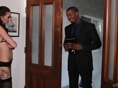 Cul, Nana, Gros cul, Grosse bite, Noire, Brunette brune, Gorge profonde, Interracial