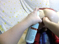 SISSY ANALFISTING - femdom GAPE - filthy GARDENBOY