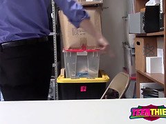 Coulisses, Attrapée, Hd, Petite femme, Police, Punition, Adolescente, Uniforme