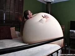 ぽっちゃり, デカパイ, フェティッシュ, オフィス, 一人, オッパイの