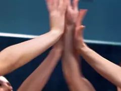 Gros seins, Pieds, Hd, Interracial, Embrassement, Lesbienne, Lécher le sphincter, Suçant