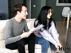 18 jaar, Bruinharig, Man die toekijkt, Vriendin, Hd, Realiteit, Geschoren, Tiener