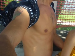 Leie, Grosser schwanz, Blasen, Schwanz, Handjob, Hd, Natürlichen titten, Öffentlich