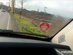 デカパイ, 車, グループ, 熟年, 淫乱熟女, 母, 現実, 義母
