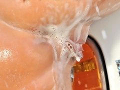 Grosser arsch, Grosse titten, Bikini, Fingern, Klaffend, Masturbation, Milf, Im freien