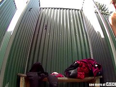 素人, ブロンド, チェコ, Hd, アウトドア, プール, 現実, 一人