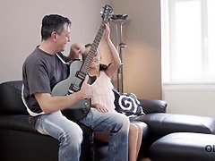 お尻, 茶髪の, 爸, Hd, ヒール, 小柄, 義母, フェラする