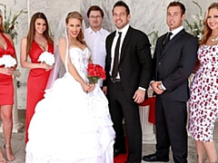 Big-boobed babes Julia Ann and Nicole Aniston love dick-riding