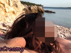 Pussy Flash! Nude Teacher Lets Student Touch Her Tits On A Public Beach - Misscreamy