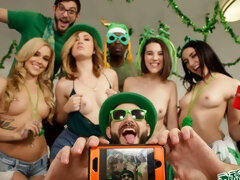 バック, グループ, 手コキする, ハードコア, オージー, パーティ, 剃毛, タトゥー