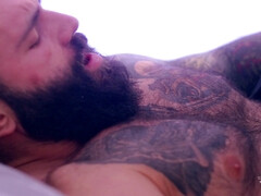 Slaapkamer, Grote mammen, Zwart, Pijpbeurt, Roodharige vrouw, Shemale, Kort haar, Speelgoed