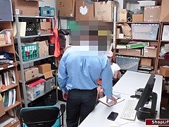 デカチン, 茶髪の, ハードコア, デカチンの, オフィス, 小柄, 現実, ユニフォーム