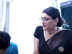 Indian Female Teacher Enjoys Threesome Orgy