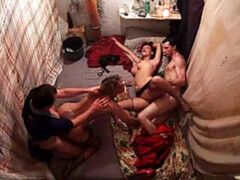 Aesthetic webcam gangbang sex with a passionate brunette