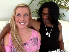 Culo, Rubia, Polla, Interracial, Monstruo, Coño, Afeitado, Tetas