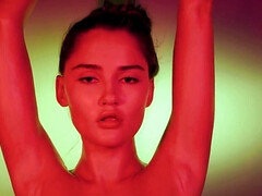 美女, デカパイ, フェティッシュ, Hd, オナニー, オイル, ロシア人, ソフトコア