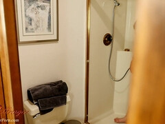 ブロンド, フェラチオ, チン, 自家製, オナニー, ハメ撮り, シャワー, のぞき