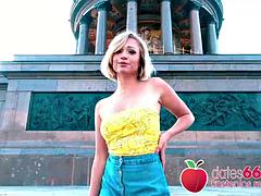 Blonde, Couple, Européenne, Hd, De plein air, Actrice du porno, Pov, Public