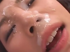 Буккаке, Дилдо, Сперма на лице, Японки, Мастурбация, Втроем, Игрушки