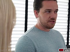 Careful teenie wearing gloves during treating bros sausage