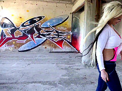 顔射, ドイツ人, 淫乱熟女, お金, アウトドア