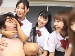 Asiatisch, Hochschule, Spermaladung, Fingern, Gruppe, Hardcore, Japanische massage, Spielzeuge