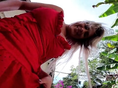 Cul, Gros cul, Gros seins, Blonde, Tir de sperme, De plein air, Pov, Branlette espagnole