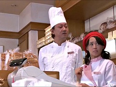 デカパイ, フェラチオ, フェティッシュ, 日本人, 熟年, 淫乱熟女, 穴開きパンティ, オッパイの