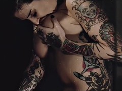 bath room lesbian sex with joanna and stoya after work out