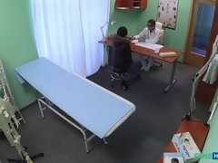Arschlecken, Blasen, Arzt, Hundestellung, Fingern, Krankenschwester, Büro, Muschi