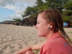 素人, ビキニ, オーガズム, アウトドア, 公共, オマンコ, 剃毛, 濡れ