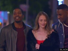 デカチン, フェラチオ, 中出し, チン, バック, 異人種間, 3p男男女, 馬乗り