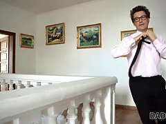 美人, ブロンド, 巨乳な, エロ熟女, なめる, 淫乱熟女, オマンコ, 義母
