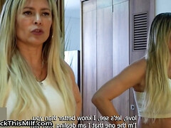 Grosser arsch, Grosser schwanz, Grosse titten, Schwanz, Handjob, Milf, Muschi, Nass