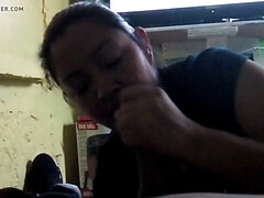 フェラチオ, 顔射, お婆さん, 熟年, メキシコ人, 淫乱熟女