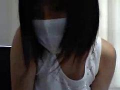 Amateur, Chica, Tetas grandes, Japonés, Tetas, Camara web