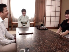 アジア人, デカパイ, 茶髪の, カップル, 中出し, イく瞬間, 日本人