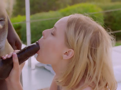 ブロンド, フェラチオ, セレブ, バック, 顔射, なめる, オマンコ, オッパイの