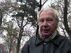 old man has a threesome with kinky blondes