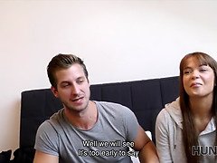 Watch as Buddy mercilessly fucks his girlfriend's tight pussy for your viewing pleasure.